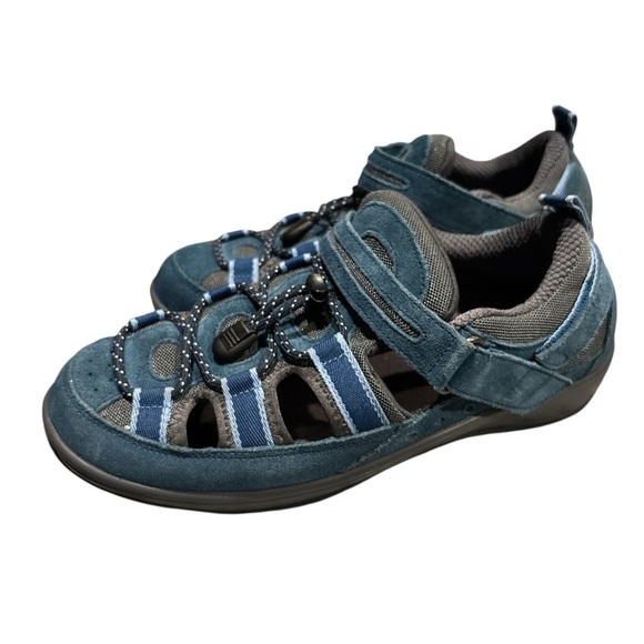 Blue Comfort Sandals with Arch Support and Non-Slip Sole - Picture 7 of 7
